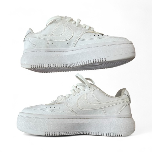 Nike Court Vision Alta platform Women's White Sneaker Sz 7. - Picture 4 of 8